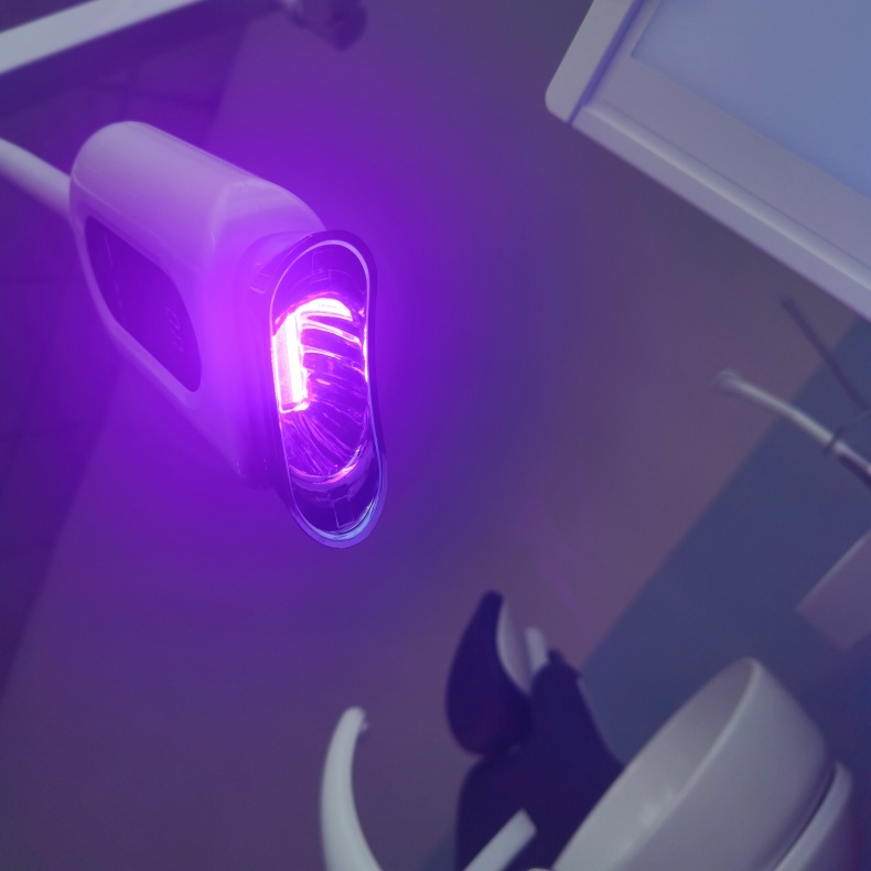 Professional Teeth Whitening Led Bleaching Lamp Dental Chair Mounted Teeth Whitening Machine