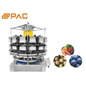 IP65 14 Head Weigher , Plastic Component High Precision Weighing Machine