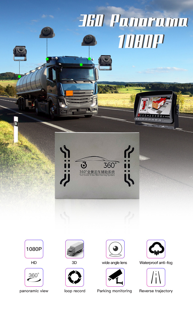 170deg Full HD Night Vision Car Cameras Rear View Reversing Camera 1440P 1080p