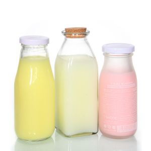 Reusable Bulk Kombucha Bottles 500ml 300ml Milk Bottles Transparent