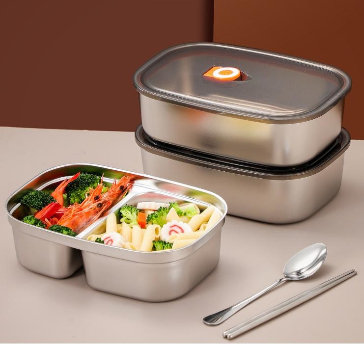 Folding Stainless Steel Food Storage Containers for Organized and Tidy Kitchen