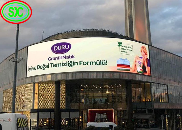 Curve Led Outdoor Advertising Screens Full Color P4.81 High Refresh Rate indoor full color led display