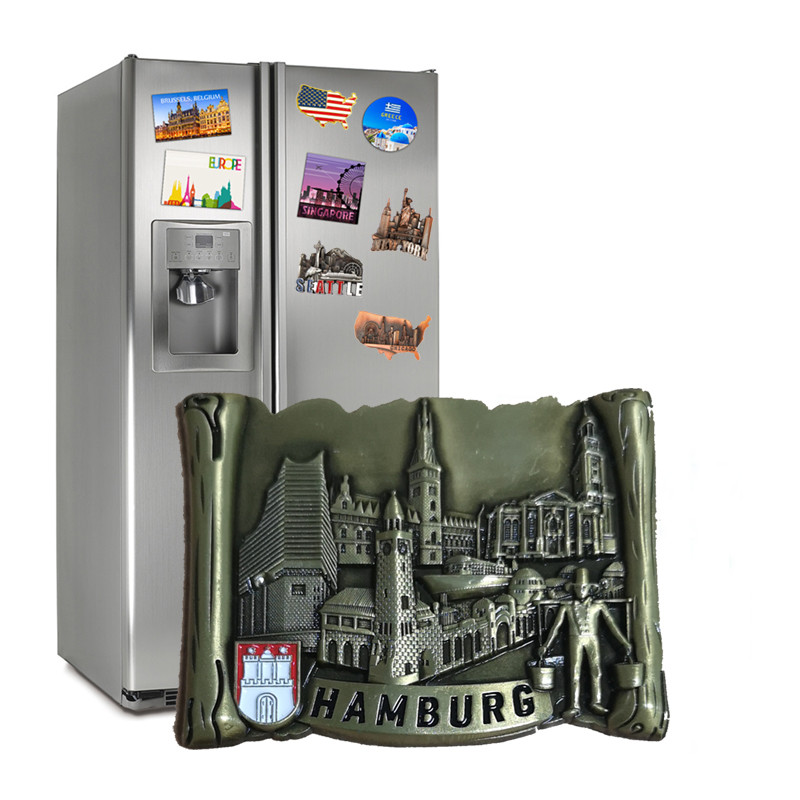 3D Anchor Custom Fridge Magnets Zinc Alloy Die Cast Tourist Souvenir Fridge Magnets