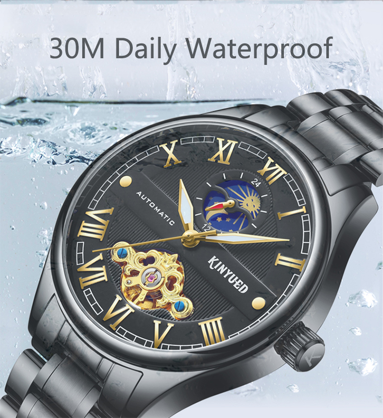 Luxury Automatic Mechanical Watch Hardlex Glass Ladies Mechanical Watch