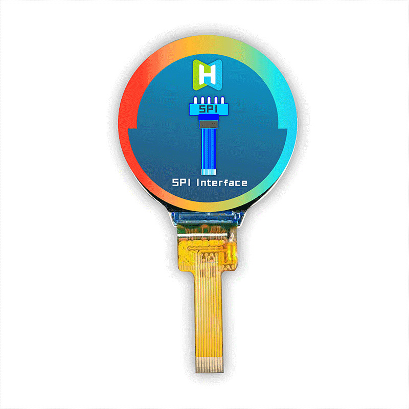 SPI Interface 1.3 Inch Resistive Bar Type Round TFT LCD SPI 240x240