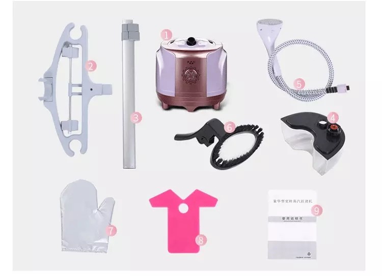 Fabric Constant Home Clothes Steamer Flexible With 3 Sections Telescopic Pole