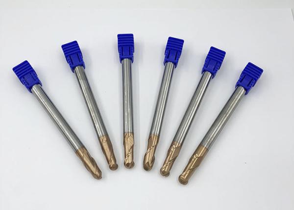 Straight Shank Solid Carbide Ball Nose End Mills With Long Neck And Short