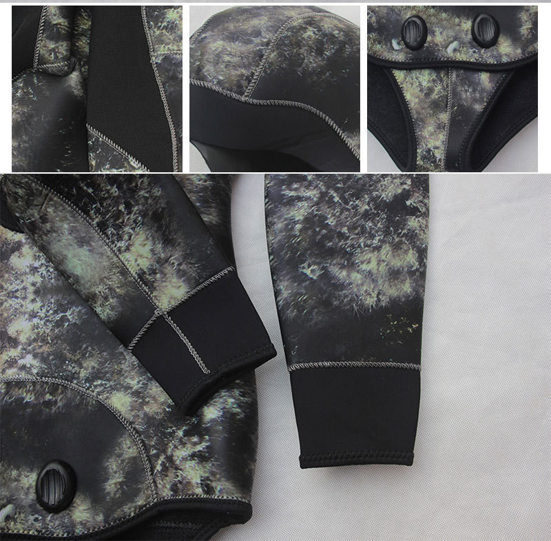 Camouflage Color Scuba Diving Wetsuit Wearable Neoprene Material