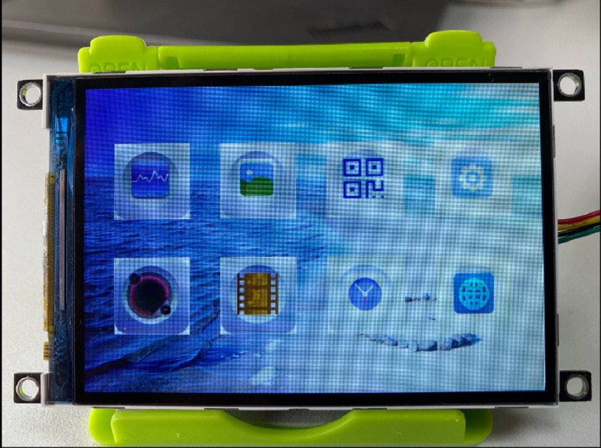 3.5 inch TFT module with USART， 320*480 Resolution, 4PINS USART interface, 250 CD/M2