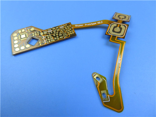 China Single Layer FR4 stiffner Flexible PCB Board With White Silkscreen on sale China Single Layer FR4 stiffner Flexible PCB Board With White Silkscreen on sale
