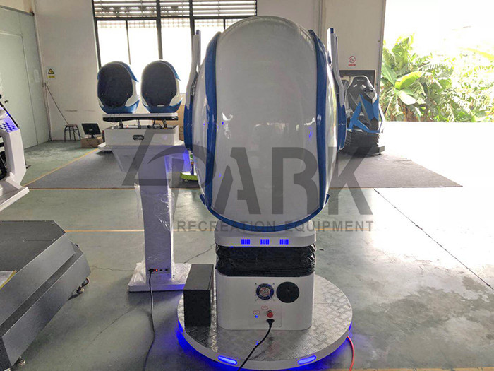 Commercial egg chair VR roller coaster simulator EPARK theme park earn money 9D VR 1 seat cinema