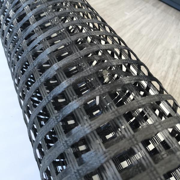 High Strength Fiberglass Geogrid for Soil Slope Walls Reinforcement Length 50