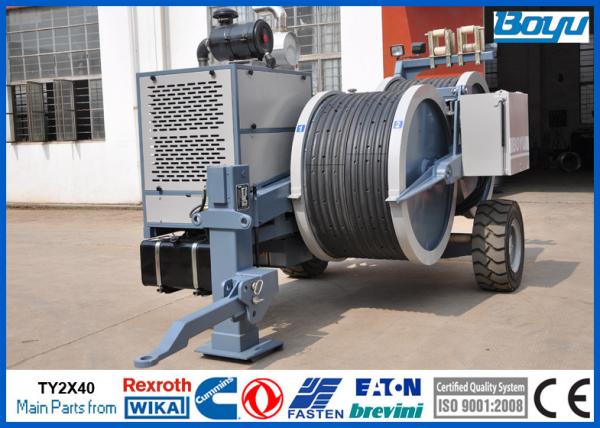 Conductor OPGW ADSS Cable Stringing Equipment / Hydraulic Power Line Tensioner 9
