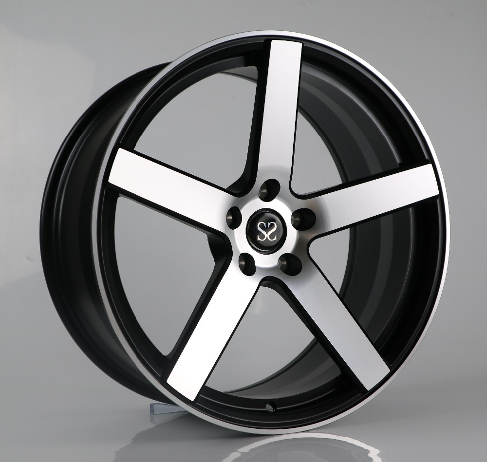 20 inch customized red spoke 2 piece forged car wheel rim china