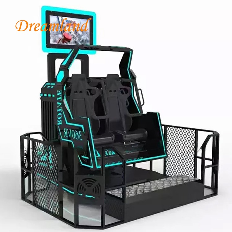 Dreamland vr simulator ufo VR 2 seat 9d virtual reality 360 vision roller coaster 9d cinema simulator