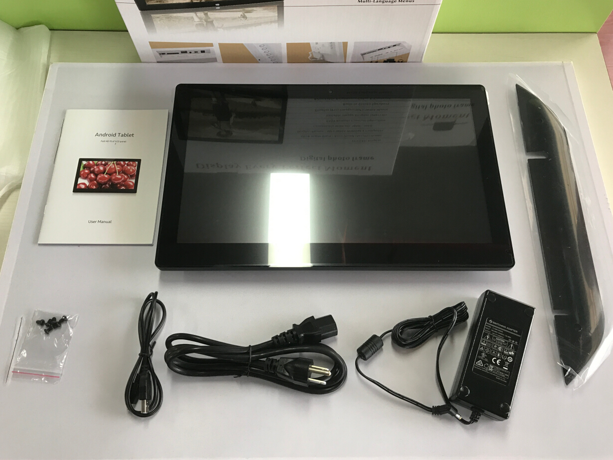 4G LTE Option RK3399 Wall Mounted POE Touchscreen Full HD 17.3 inch Android Tablet