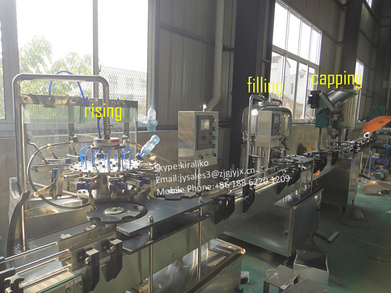 Mineral Water Juice Gas Bevarage Filling And Sealing Machine / Liquid Filling Machine