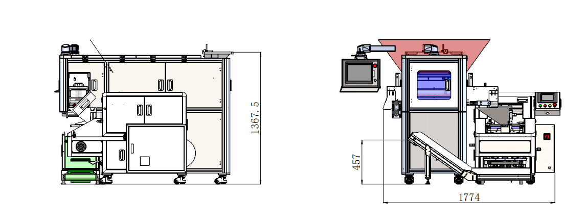 accuracy Automatic Hex Nut Bagging Machine for Hardware Gasket Vision Counter Screw