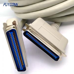China IEEE-1284 50pin Solder Cup Centronics Connector Parallel Printer Cable CN50 To CN50 on sale