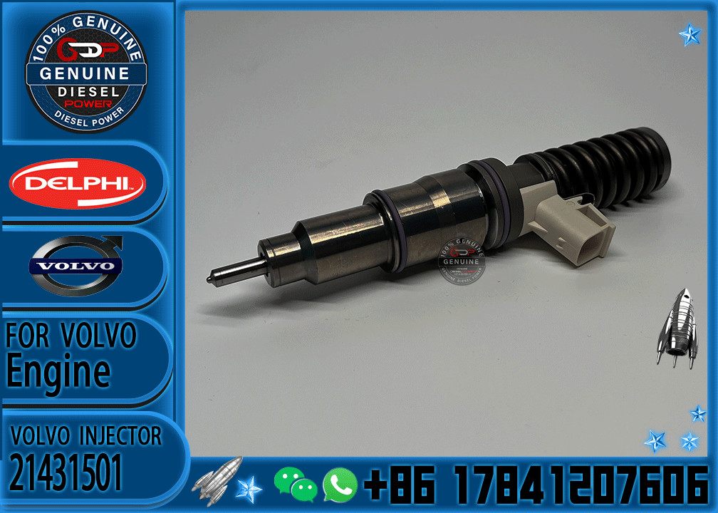 High Quality Common Rail Injector 21431501 BEBE5G17001 BEBE5G17101 Diesel Fuel Injector for Volvo MD16 Engine