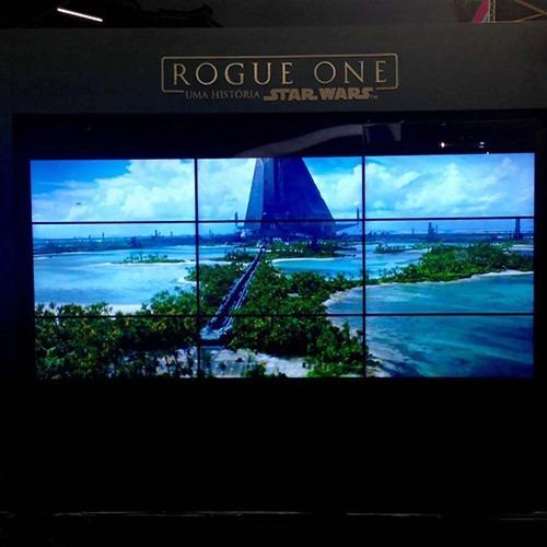 Wall Mounted Splicing LCD Monitors Display Screen 3x3 Video Wall LCD Media
