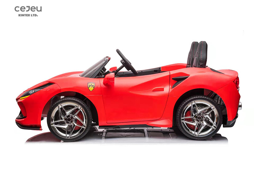 Battery Powered Children'S Electric Toy Car With Leather Seats