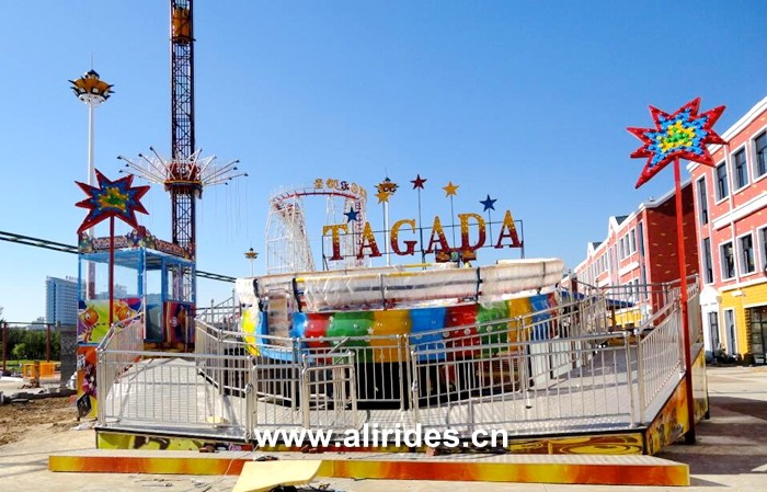 theme park amusement adults ride entertainment disco tagada