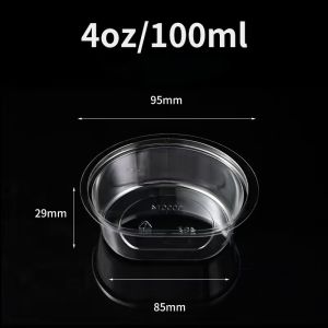 Custom PET Sauce Cup With Lid Disposable Condiment Container