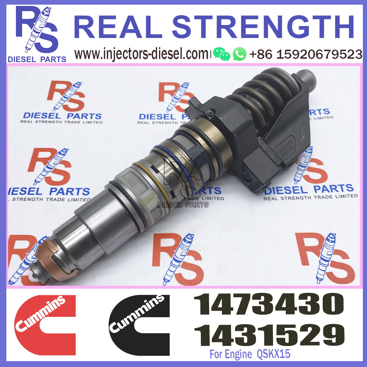 4076912 Cummins Diesel Injector 1521978 3331153 1764365 Diesel Unit Injector