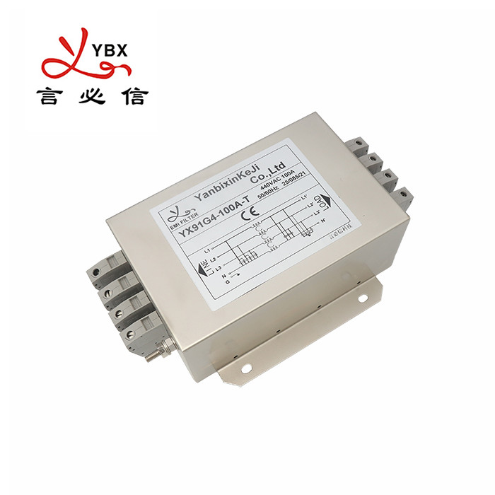 YX91G4-100A-T Three Phase Filter Terminal Block RFI/EMI Filter For Electric Oven