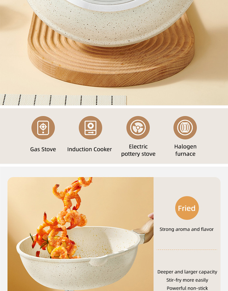 Custom Pots And Pans Maifan Stone Non-stick Coating Nonstick Kitchen Ware Cookware Sets Aluminum Cooking Pots Sets