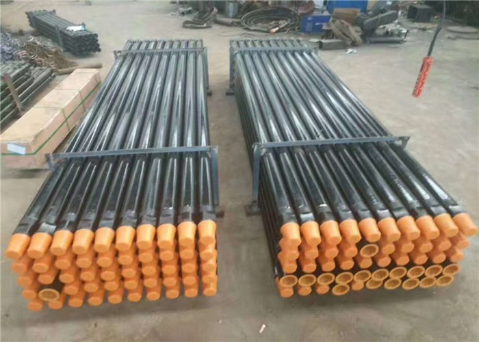 Steel Threaded Rock Drill Rods High Strength For Top Hammer Rock Drilling Rigs