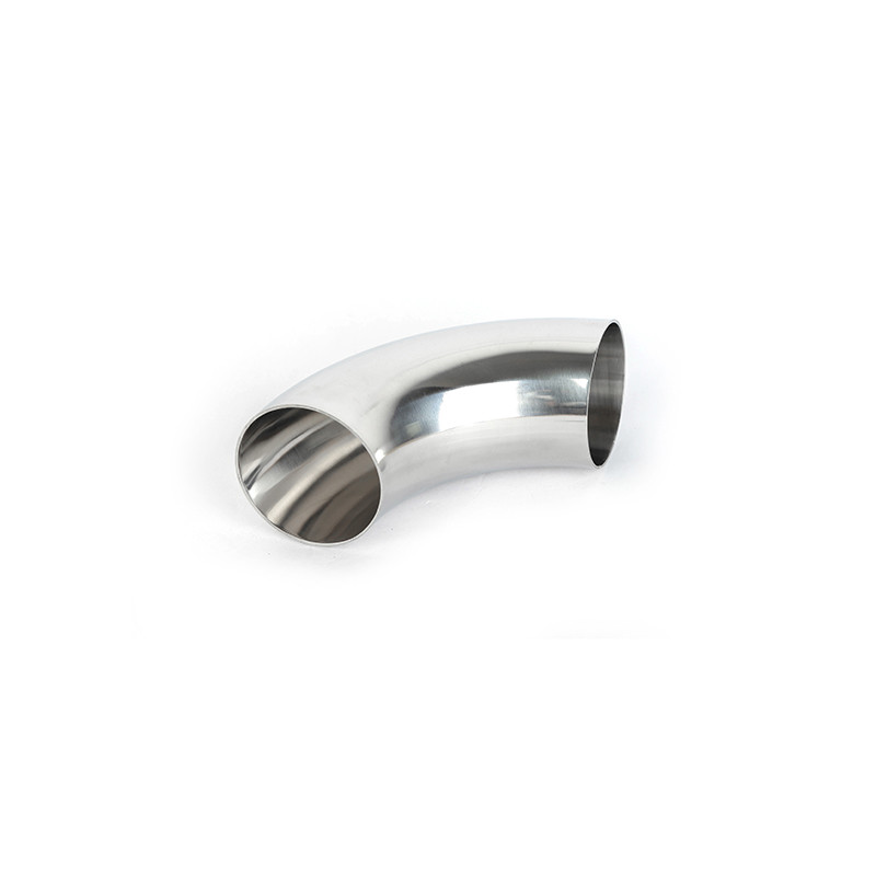 Grey Round 316L Stainless Steel Pipe Fittings / Pipe 90 Degree Elbow