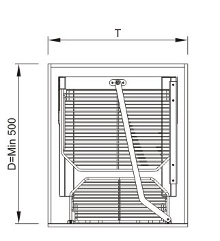 B028 Larder units:Tandem Pantry Unit