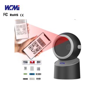  WCMI 1d&amp;2d Hands Free Bar Code Cord Scanner High Speed Barcode Reader Desktop QR 2d Scanner Work With Printer Manufactures