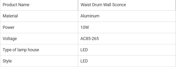 Small Waist Bedroom Wall Lamp Waterproof Creative Wall Lamp Black / White / Gold