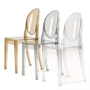 Armless Round Back Clear Chiavari Chairs Polypropylene Acrylic Chiavari Chairs