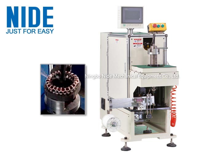 NIDE stator coil lacing machine with CNC control design and HIM program