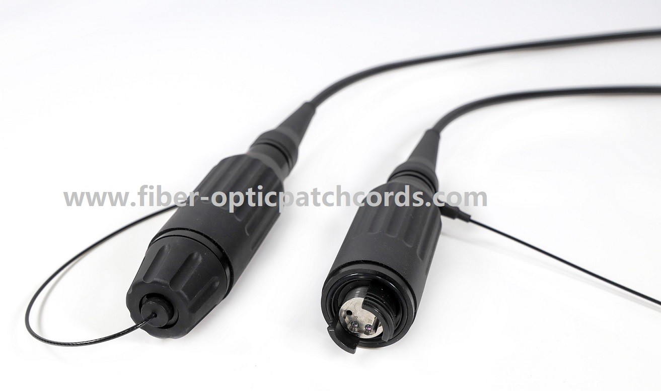 Robust 4Core Fiber Optic Patch Cord Expanded Beam Connector For Avionics Mining