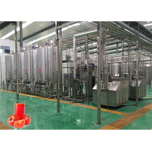 Aseptic Bag Automatic Tomato Paste Processing Equipment 25T/D 380V