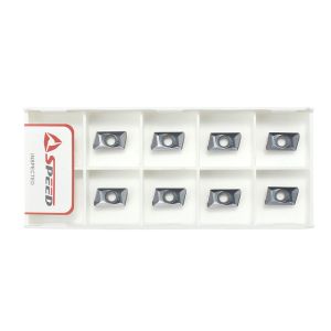 Speed Carbide Milling Insert JDMT100308R With Black And Bronze Durable Coating