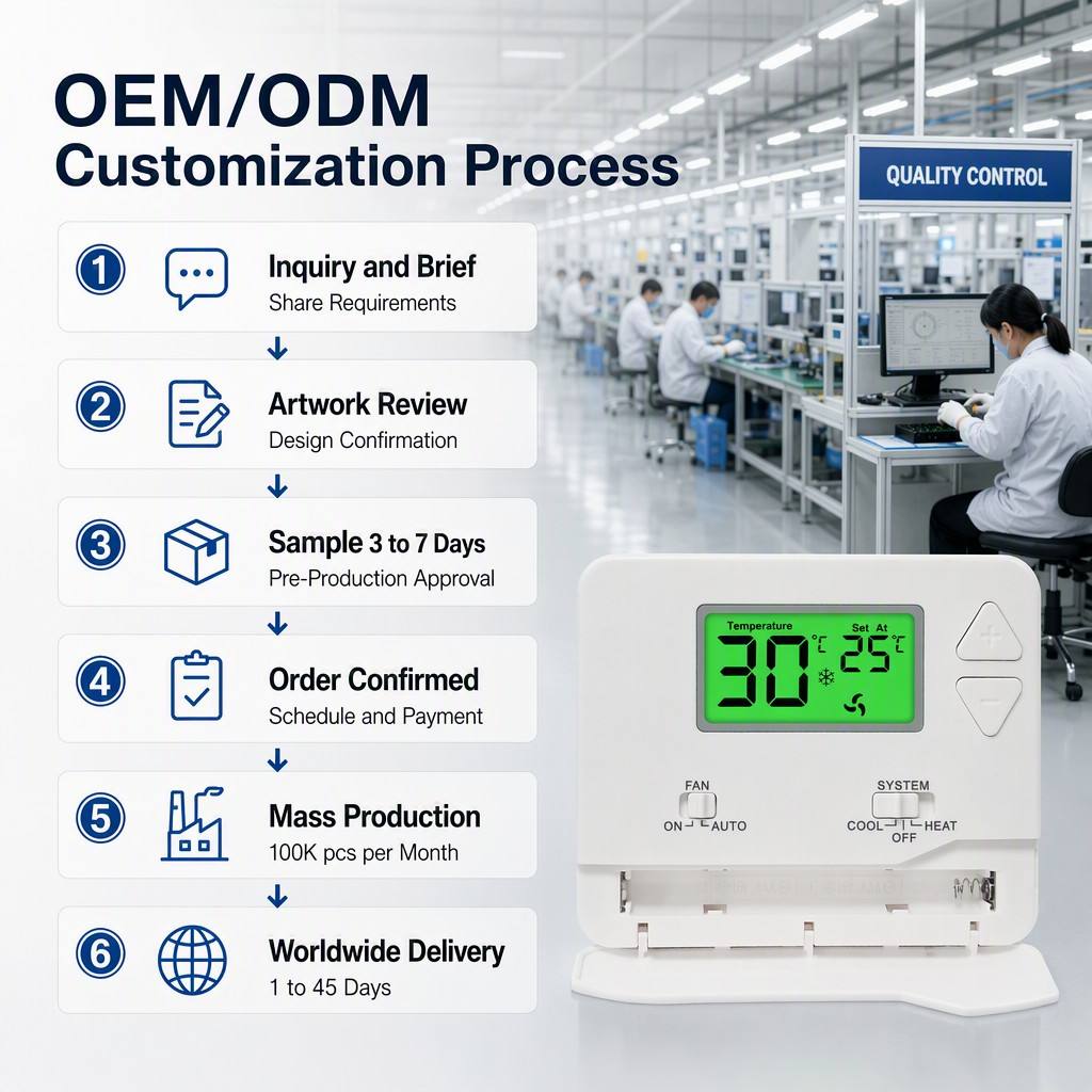 Miuputake Advanced Wired Temperature Controller with Manual/Automatic Control 5-35C Temperature Range
