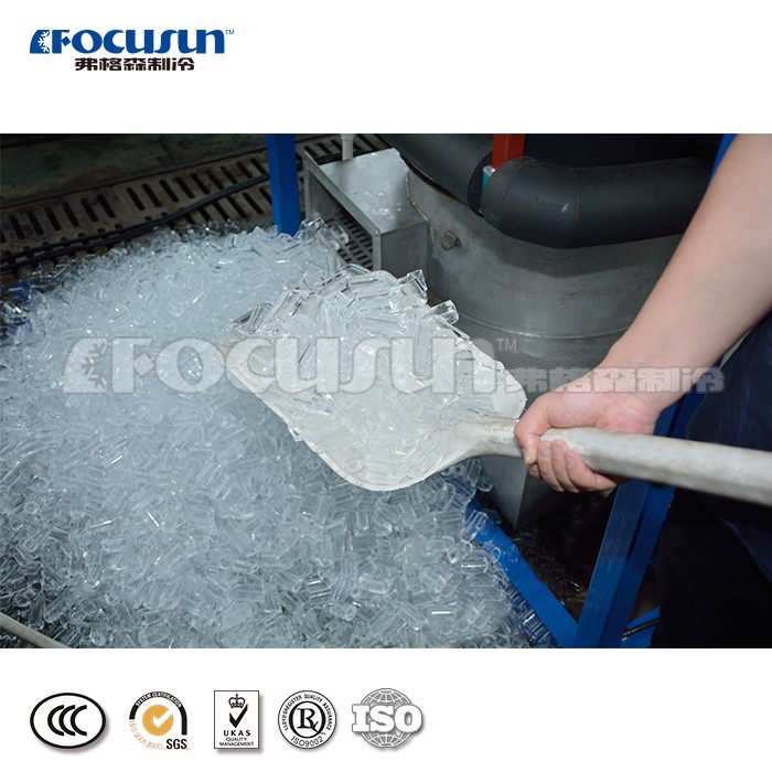 Customized size 5 ton/day ice tube making machine with PLC control and precise ice