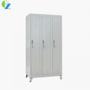 China Changing Room Furniture Office Furniture Steel Employee Storage Lockers 3 Door on sale