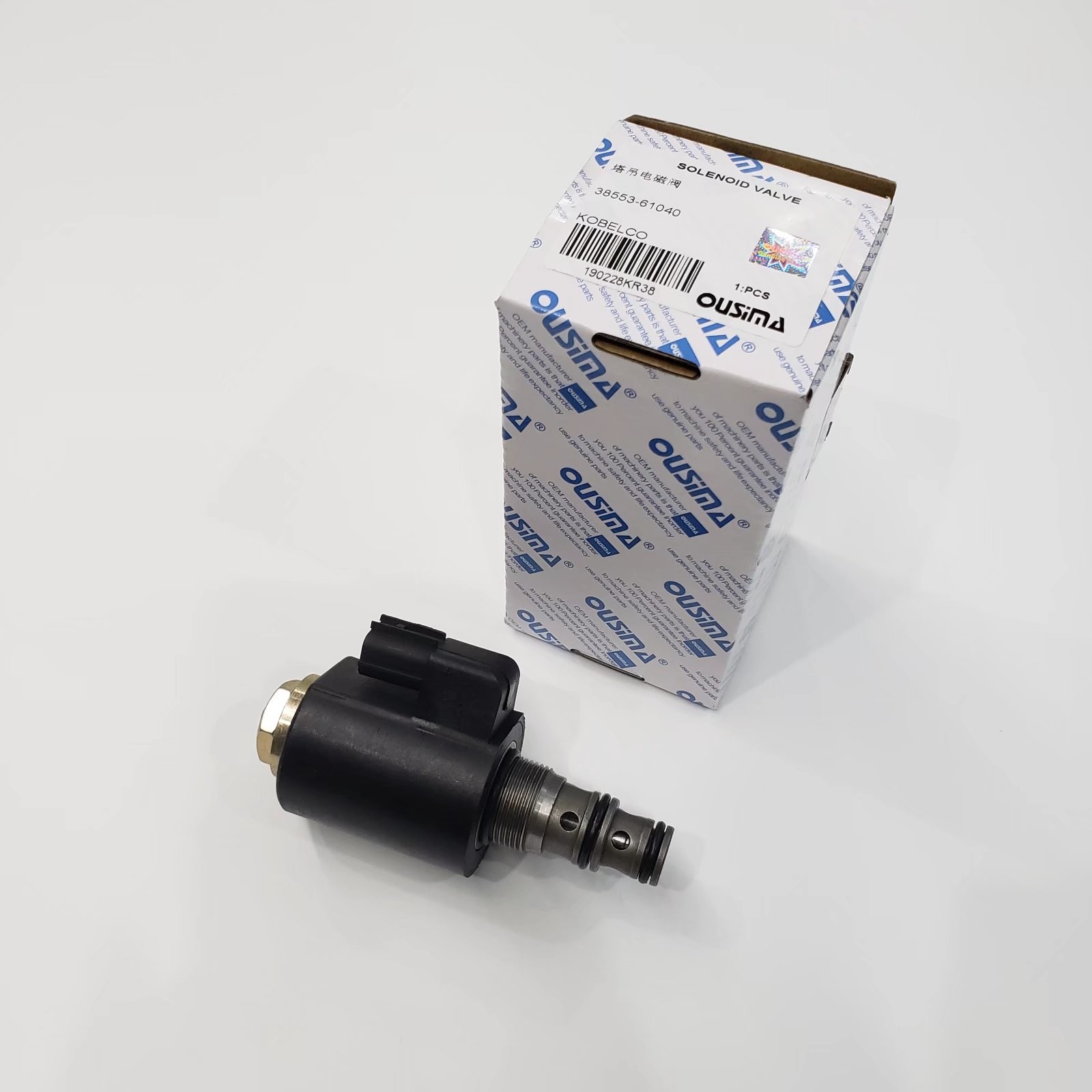 38553-61040 Excavator Solenoid Valve KWE6K-22 G24D16B For KOBELCO SK200