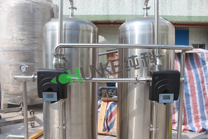 Large Scale RO Water Purification System / 2000L Reverse Osmosis Plus EDI Plant For Laboratory
