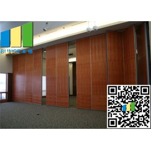 Moving Baffle Sliding Folding Partition Walls Aluminium Frame Panel With Door