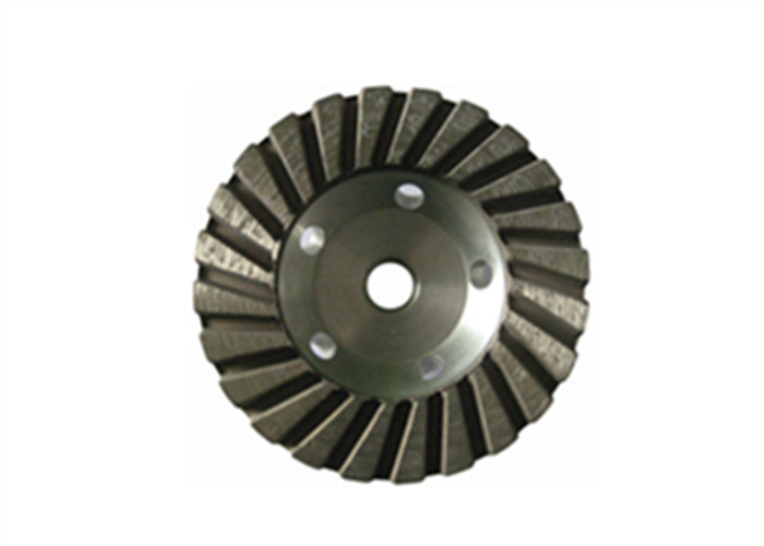 Grey 4.5'' Diamond Cup Wheel Turbo Cup Wheel With Aluminium Base for Granite