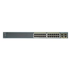 China WS-C2960+24PC-L Switch Cisco Catalyst 2960 Plus , 2 T/SFP LAN Base Cisco Stackable Switches 2960 on sale