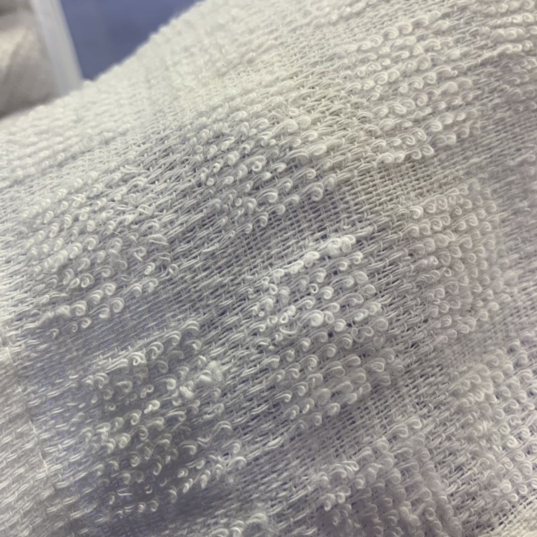 Cotton Checker Hand White Waffle Towels